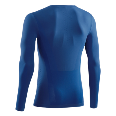 Cold Weather Long Sleeve Base Shirt, Men, Royal Blue, Back View