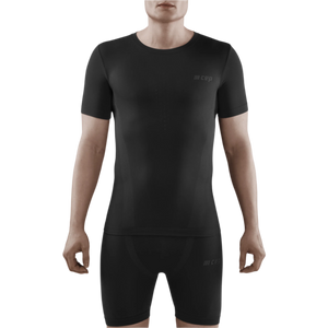 Cold Weather Short Sleeve Base Shirt, Men, Black
