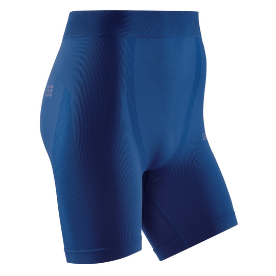 Shorts base para clima frio, masculino, azul royal, vista frontal