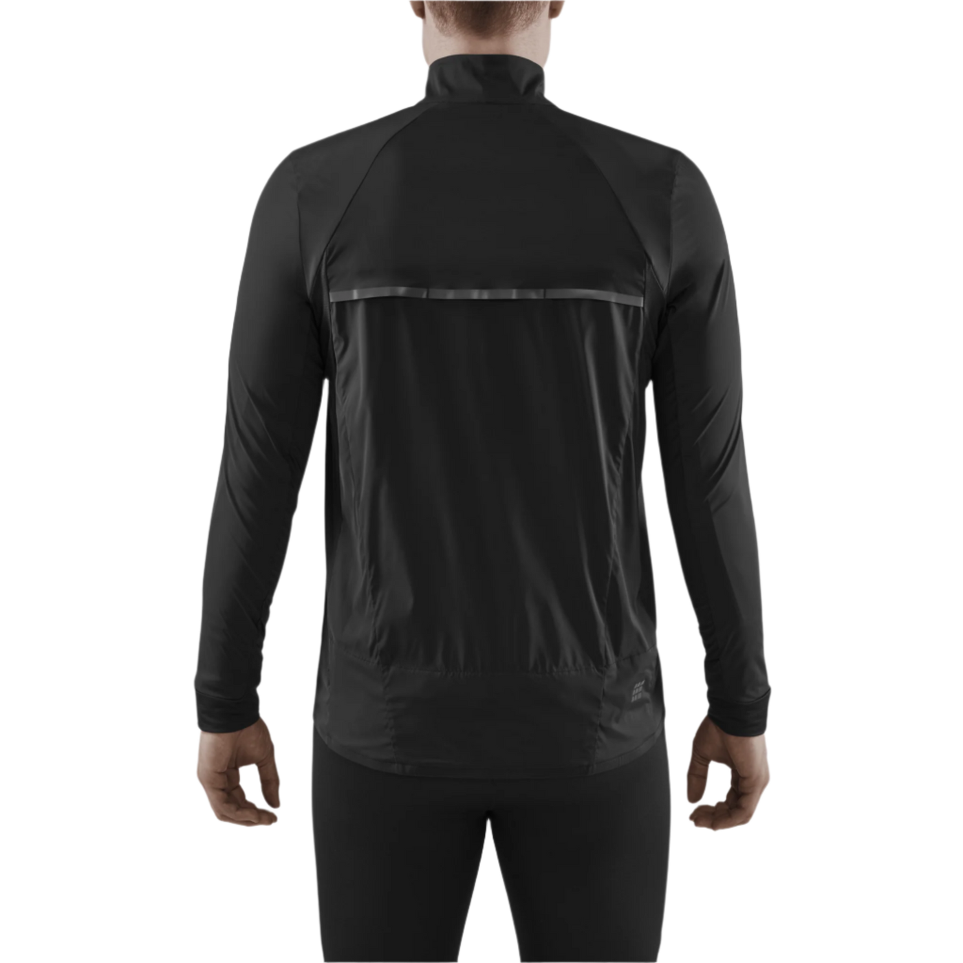 Cold Weather Windbreaker, Men, Black, Back View Model