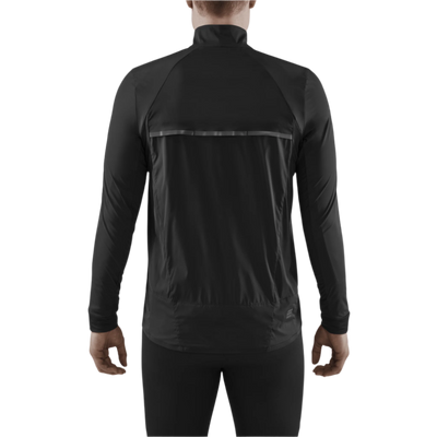 Cold Weather Windbreaker, Men, Black, Back View Model