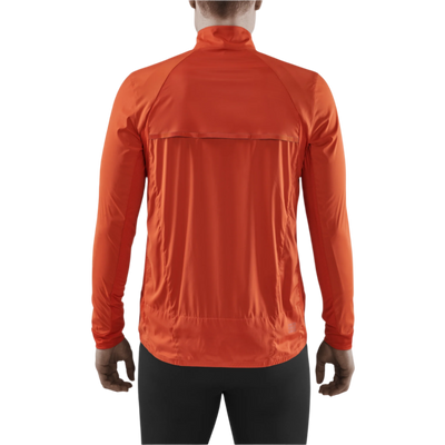 Cold Weather Windbreaker, Men, Dark Orange, Back View Model