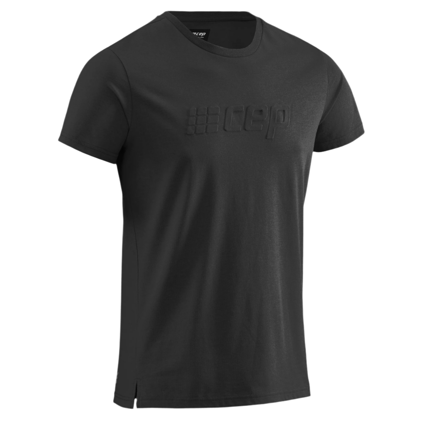Crew Short Sleeve Shirt, Men, Black, Front View