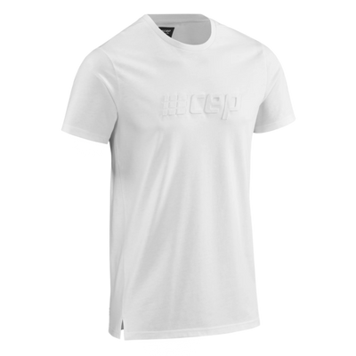 Crew Short Sleeve Shirt, Men, White, Front View