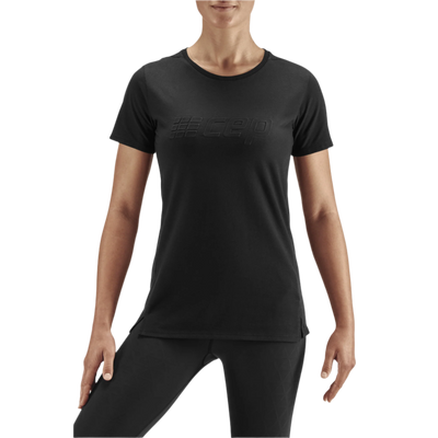 Crew Short Sleeve Shirt, Women, Black