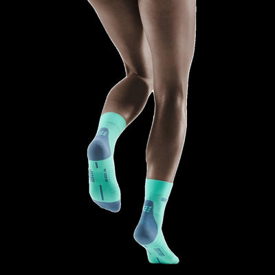 Short Compression Socks 3.0, Women, Mint/Grey - Back View