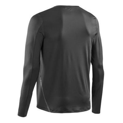 Chevron Long Sleeve Shirt, Men, Red/Black, Back View