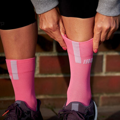 Short Compression Socks 3.0, Women, Rose/Light Grey, Lifestyle