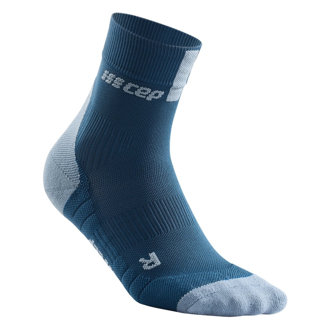 Short Compression Socks 3.0, Women, Blue/Grey - Side View