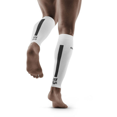 Compression Calf Sleeves 3.0, Men, White/Dark Grey, Back View