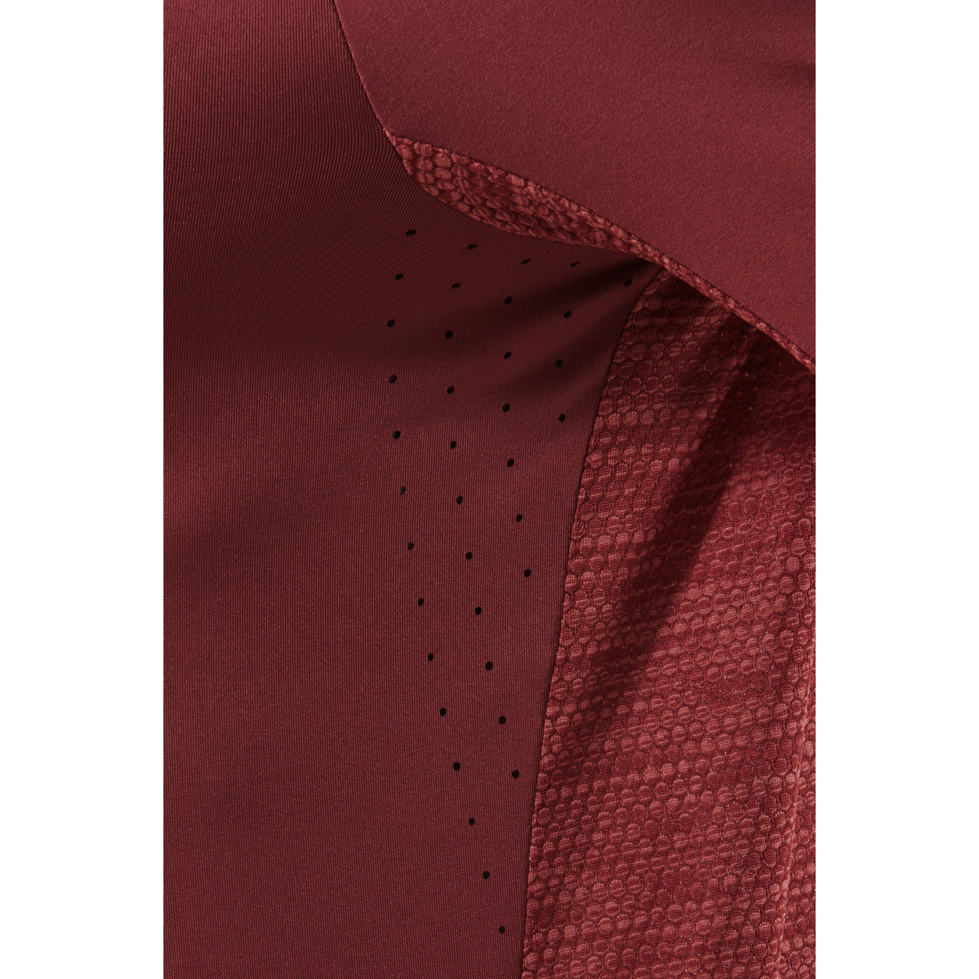 Run Short Sleeve Shirt, Women, Dark Red, Cloth Detail