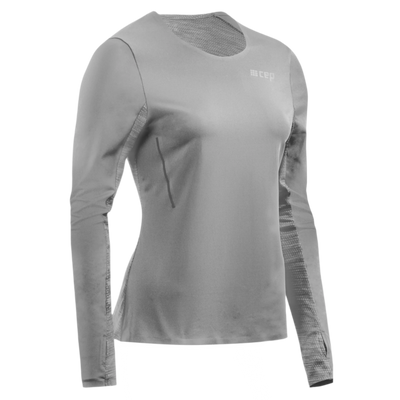 Run Long Sleeve Shirt, Women, Grey