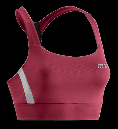 Sports Bra, Cardio Cherry, Front View