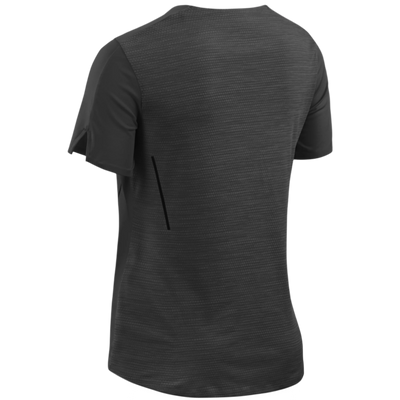 Run Short Sleeve Shirt, Women, Black, Back View