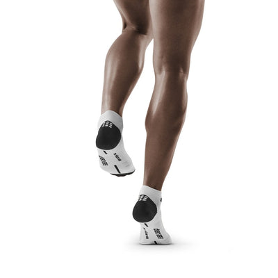 Low Cut Compression Socks 3.0, Men, White/Dark Grey, Back View