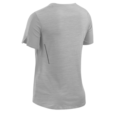 Run Short Sleeve Shirt, Women, Grey, Back View