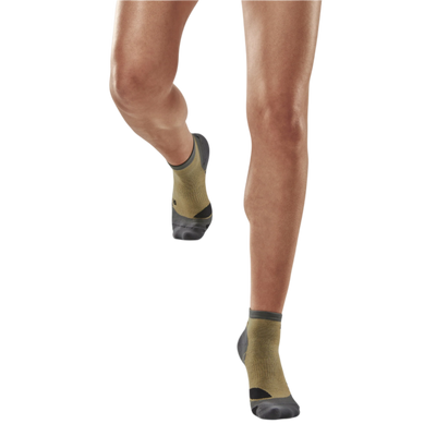 Hiking Light Merino Low Cut Compression Socks, Women, Beige/Grey