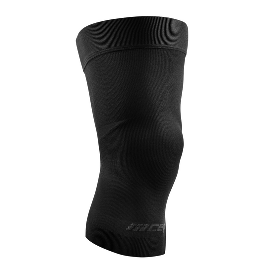 Light Support Knee Sleeve, Black-Light, Front View