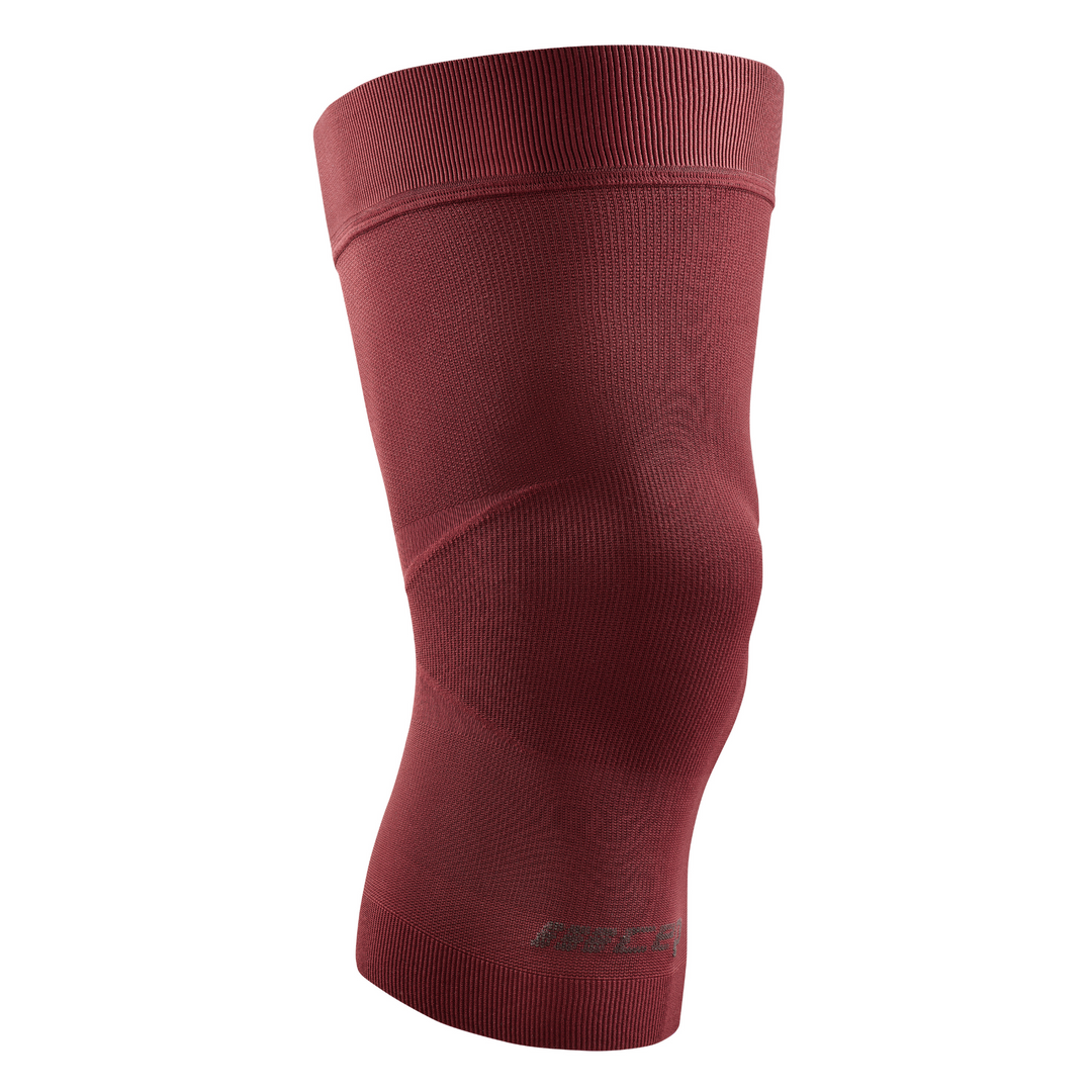 Light Support Knee Sleeve, Red-Light, Front View