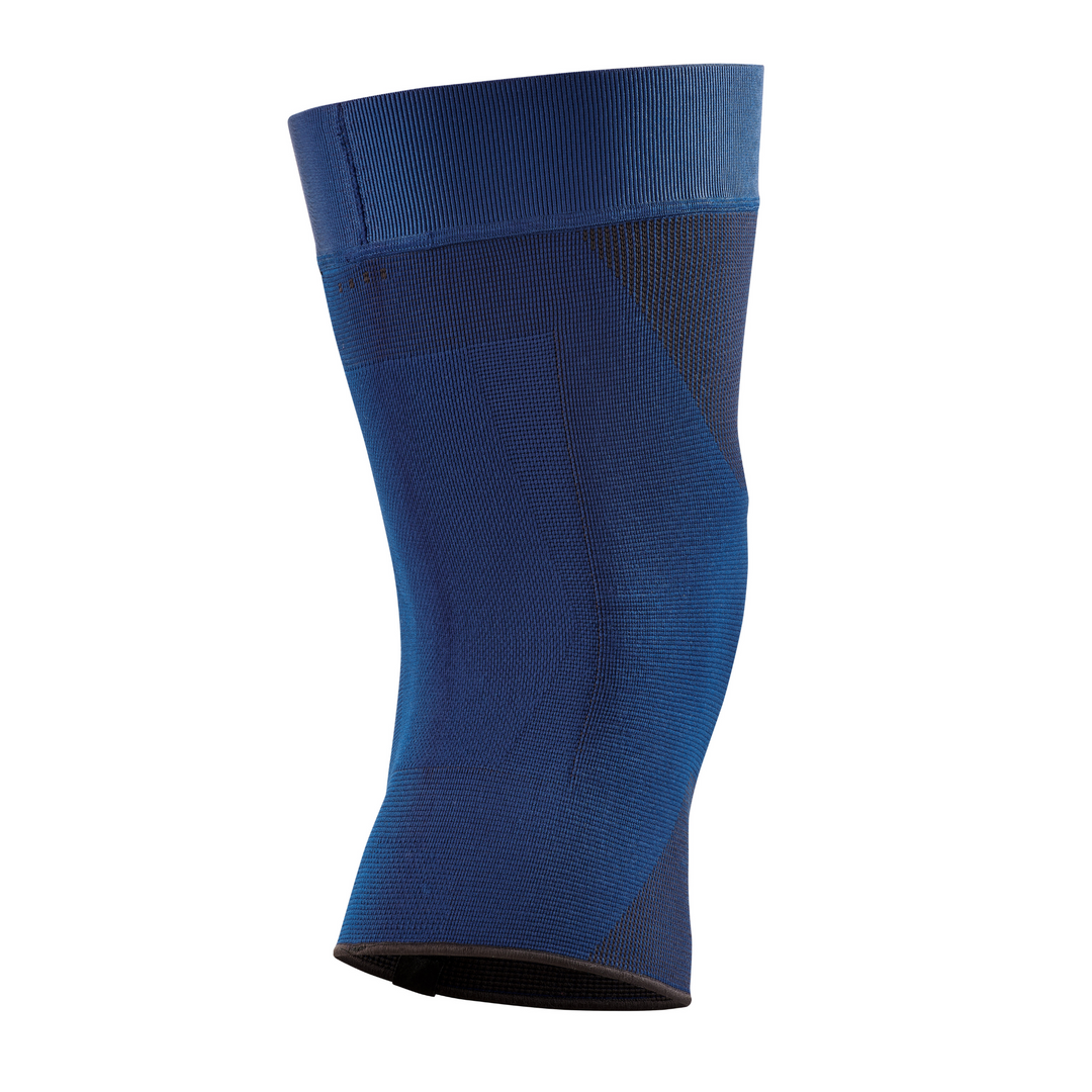 Mid Support Knee Sleeve, Blue-Mid, Back View