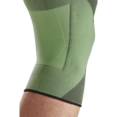 Mid Support Knee Sleeve, Green-Mid, Back Detail View