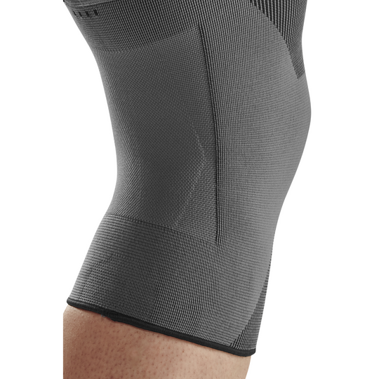 Mid Support Knee Sleeve, Grey-Mid, Back Detail View
