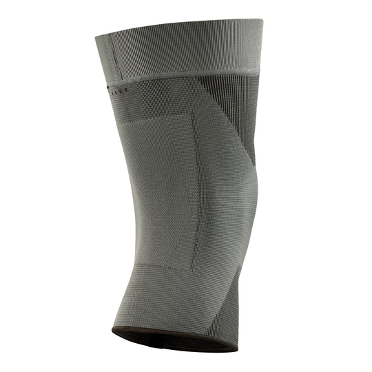 Mid Support Knee Sleeve, Grey-Mid, Back View