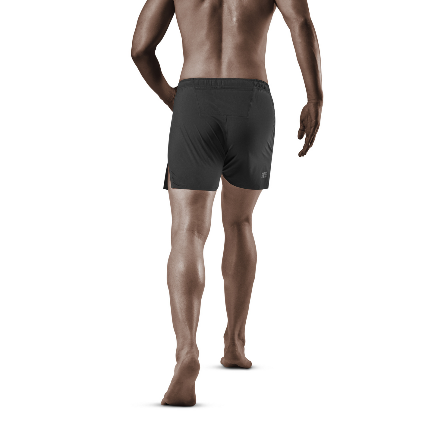 Race Loose Fit Shorts, Men, Black, Back-View Model