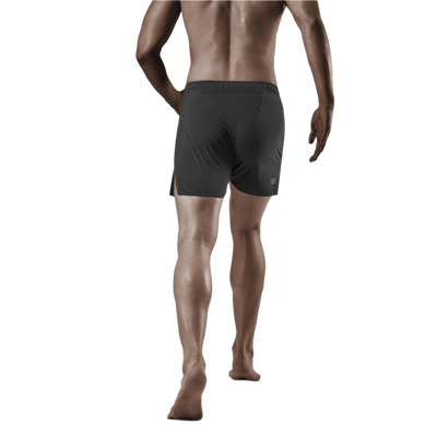 Race Loose Fit Shorts, Men, Black, Back-View Model