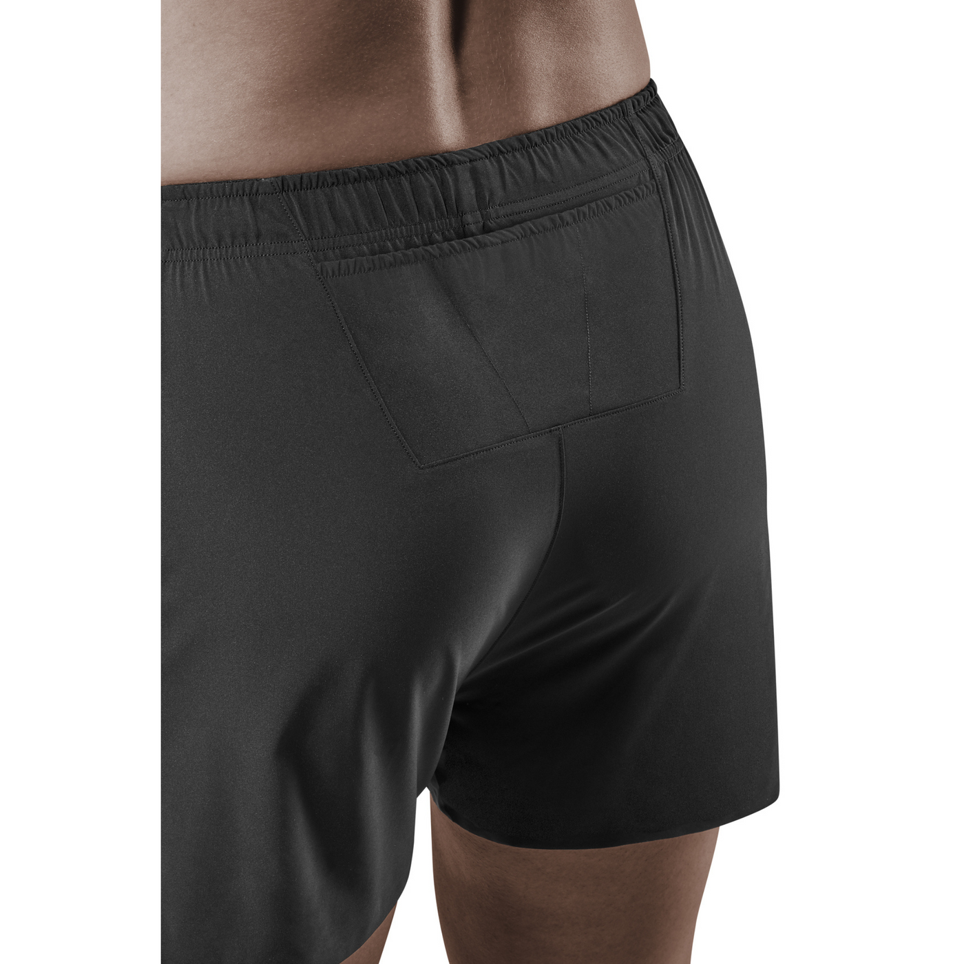 Race Loose Fit Shorts, Men, Black, Back Detail