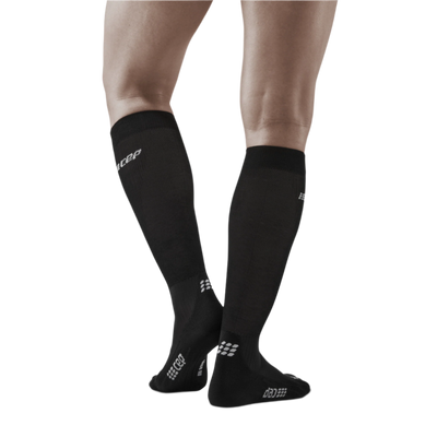 Infrared Recovery Compression Socks, Men, Black/Black, Back View Model