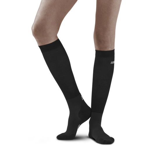 Calcetines de compresión de recuperación por infrarrojos, mujeres, negro/negro