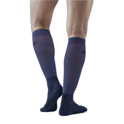 Infrared Recovery Compression Socks, Men, Midnight Blue, Back View Model