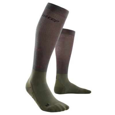 Infrared Recovery Compression Socks, Men, Forest Night, Front View