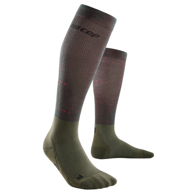 Infrared Recovery Compression Socks, Men, Forest Night, Front View