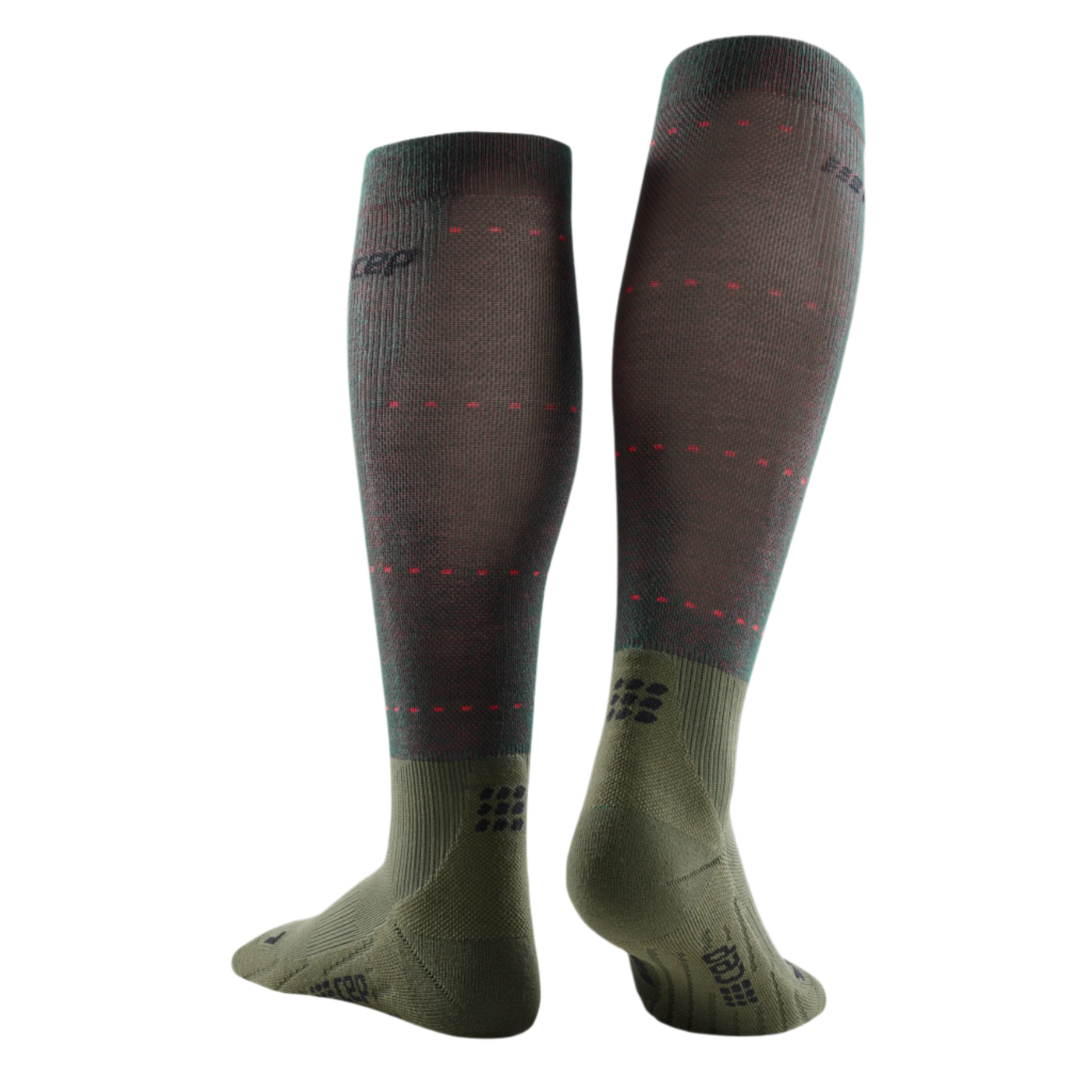 Infrared Recovery Compression Socks, Women, Forest Night, Back View