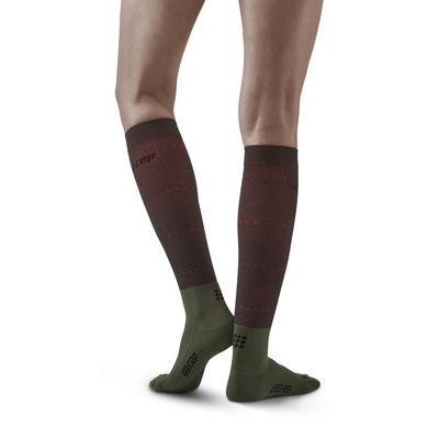 Infrared Recovery Compression Socks, Women, Forest Night, Back View Model