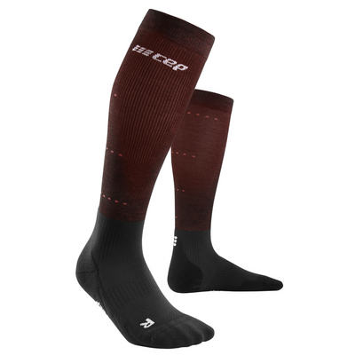 Infrared Recovery Compression Socks, Men, Black/Red, Front View