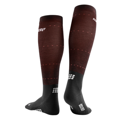Infrared Recovery Compression Socks, Women, Black/Red, Back View