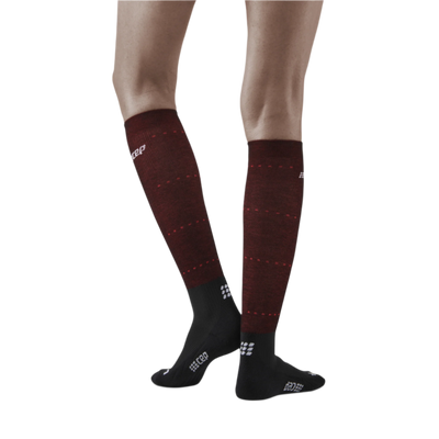 Infrared Recovery Compression Socks, Women, Black/Red, Back View Model