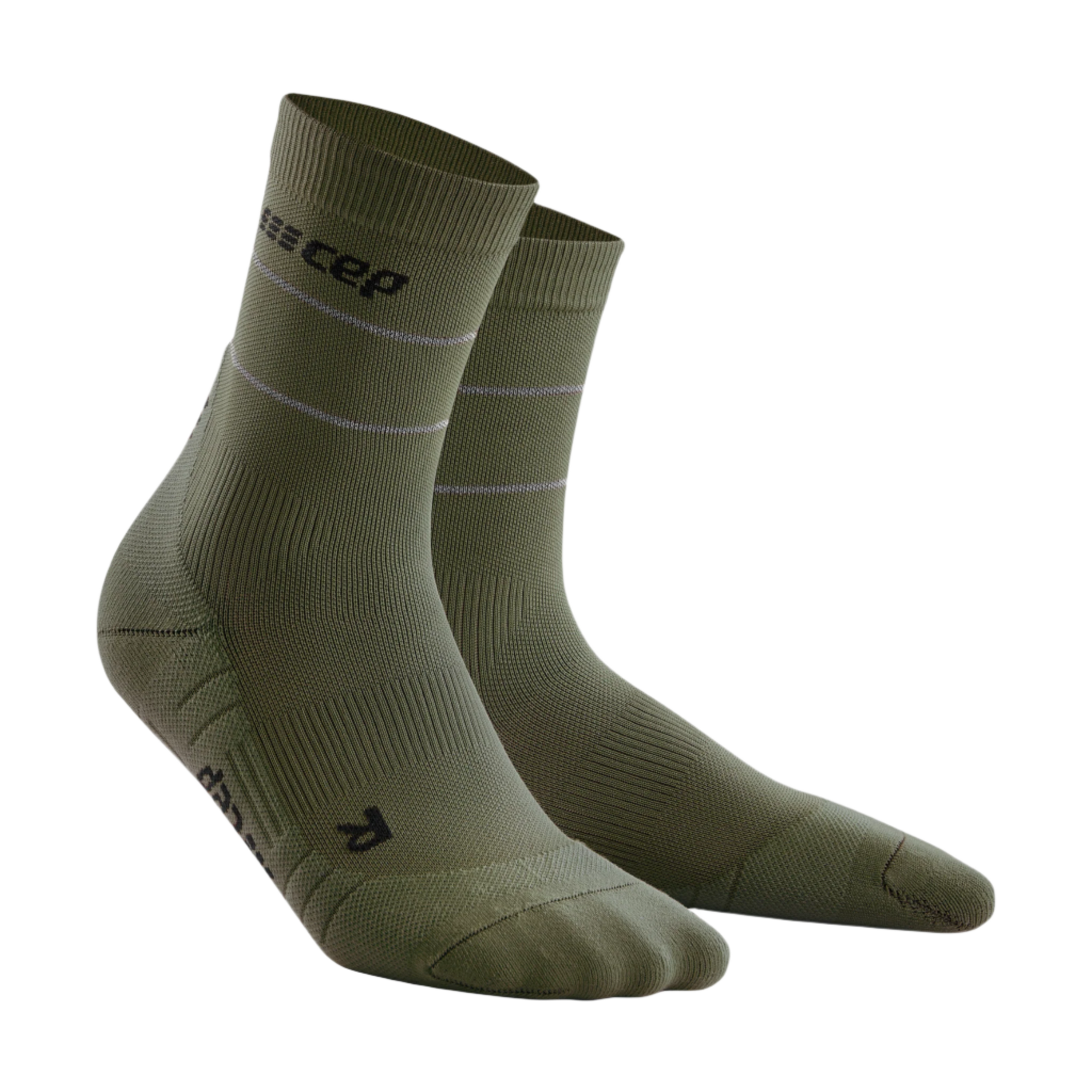  CEP Reflective Socks, Black, Men III : Clothing, Shoes