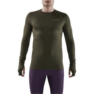 Reflective Long Sleeve Shirt, Men, Dark Green