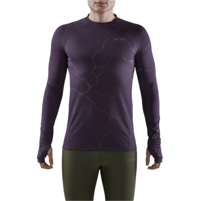 Reflective Long Sleeve Shirt, Men, Purple