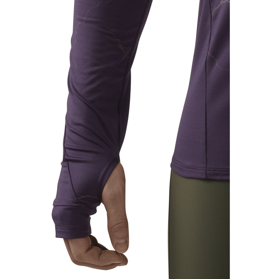 Reflective Long Sleeve Shirt, Men, Purple, Sleeve Detail