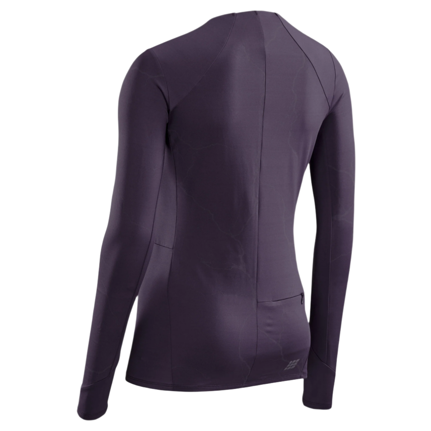 Reflective Long Sleeve Shirt, Women, Purple, Back View