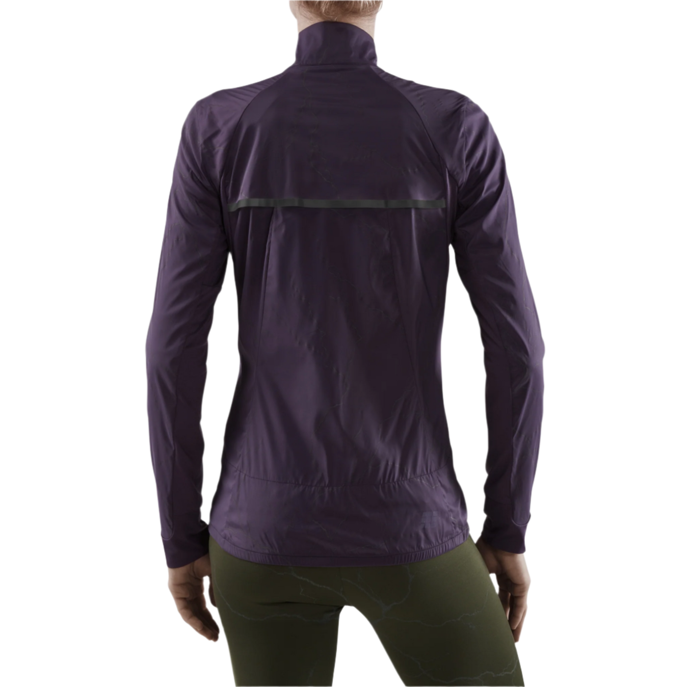 Reflective Windbreaker, Women, Purple, Back View Model
