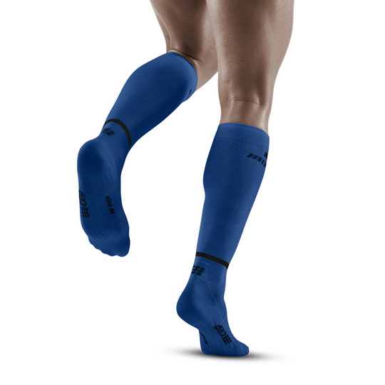 The Run Compression Ψηλές Κάλτσες 4.0, Ανδρικές, Μπλε/Μαύρες, Μοντέλο Πίσω Όψης