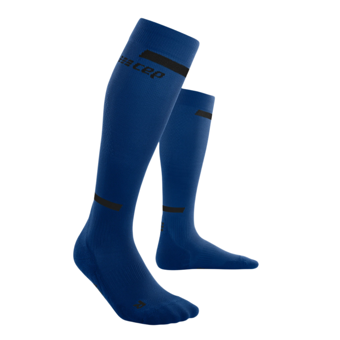 The Run Compression Tall Socks 4.0, Men, Blue/Black, Front View