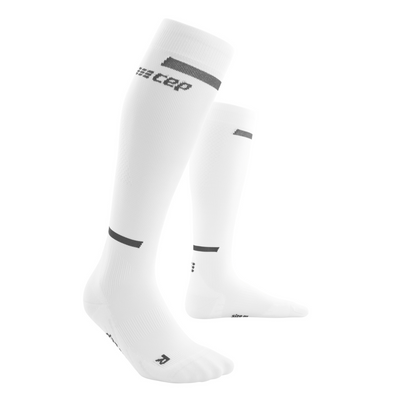 The Run Compression Tall Socks 4.0, Men, White, Front View