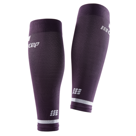 The Run Compression Calf Sleeves 4.0, Men, Violet, Back View